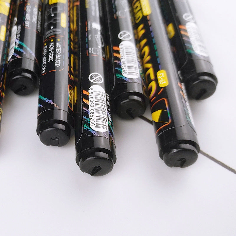 FLYSEA FS-63 8Pcs Paint Pens Set Liquid Chalk Markers Pens Fluorescent Pen 1mm Extra Fine Tip FLYSEA FS-63 8Pcs Paint Pens Set Liquid Chalk Markers Pens Fluorescent Pen 1mm Extra Fine Tip